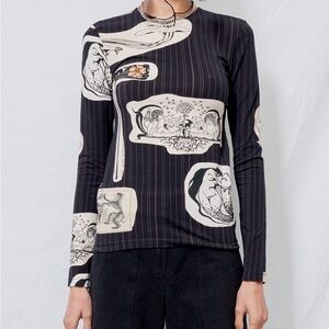 SET !!! ELLISS uk pinstripe set 
TOP AND BOTTOMS